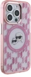 Панель Karl Lagerfeld IML Monogram Karl & Choupette Head MagSafe для Apple iPhone 15 Pro Pink (3666339285043) - зображення 4