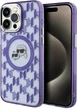 Панель Karl Lagerfeld IML Monogram Karl & Choupette Head MagSafe для Apple iPhone 15 Pro Purple (3666339285180) - зображення 1