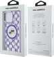 Панель Karl Lagerfeld IML Monogram Karl & Choupette Head MagSafe для Apple iPhone 15 Pro Purple (3666339285180) - зображення 5