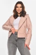 Куртка-косуха женская из экокожи пудрового цвета Fashion размер 40-42 (210850) - изображение 1