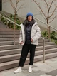 Пуховик Uniqlo розмір XL світло сірий (459624) - изображение 15