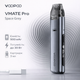 Многоразовая Pod система Voopoo Vmate Pro Power Space Grey электронная сигарета на 900 мАч до 30 Вт быстрая зарядка широкая совместимость картриджей серая - изображение 1