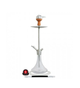 Кальян Amy Deluxe SS09 Stick Steel 80 см Емі Делюкс нержавіюча сталь Стік Стіл різьблення сріблястий - зображення 5