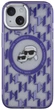Панель Karl Lagerfeld IML Monogram Karl & Choupette Head MagSafe для Apple iPhone 15 Purple (3666339285166) - зображення 3