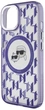 Панель Karl Lagerfeld IML Monogram Karl & Choupette Head MagSafe для Apple iPhone 15 Purple (3666339285166) - зображення 5