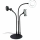 Лампа настольная Fill Light 3 в 1 9 см черная диммируемая с USB для смартфонов и микрофонов - изображение 1