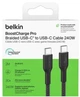 Дата кабель Belkin BoostCharge Pro 240W Type-C / Type-C 2m Black (CAB025HQ2MBK) - зображення 2