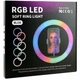 Лампа RGB 25W 36 см USB кольцевая для освещения смартфонов MJ36 черный - изображение 2