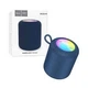 Портативна колонка Hoco HC30 потужність 5W Bluetooth 5.4 USB Type-C RGB підсвічування з FM приймачем синій - зображення 6
