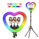 Лампа RGB 40Вт 48см с пультом USB для фотосъемки и макияжа черный Heart Style - изображение 4