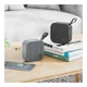 Портативна колонка Hoco HC22 5Вт 1200mAh Bluetooth 5.2 USB AUX FM Сірий Пластик - зображення 5