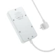 Сетевой удлинитель Hoco AC8A 1.5м 2500Вт 3USB Type-C белый - изображение 4