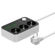 Мережевий подовжувач 6USB 3.4A 3 розетки довжина кабелю 1.6 м чорний LDNIO SE3631 - зображення 5