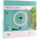 Лампа Fill Light 33 см 3200-5500K с пультом и держателем для телефона черный модель QX-330 - изображение 2