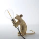 Светильник лампа ночник Мышь Мышка Seletti USB 220В настольный Белый (28565) - изображение 8