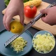 Кухонная тёрка из нержавеющей стали ручная для сыра, овощей, чеснока и имбиря - изображение 6