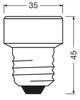 Светодиодная лампа OSRAM FLAT 3,5W 270Lm 2700K E27 DIM (4058075840027) - изображение 10