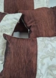 Комплект декоративних подушок Firanka Damask 57х37см 1шт, 40х30см 1шт, 38х38см 2шт молочні з коричневим (п_0865) - зображення 5