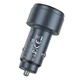 Автомобільний зарядний пристрій Hoco Z57B Glorious dual-port 3A 63W Transparent Grey - зображення 3