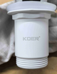 Донный клапан для раковины Koer PW-07-03 1 1/4'' с переливом автоматический СLICK-СLACK (Цвет белый) (KR5783) - изображение 15