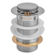 Донный клапан для раковины Koer PW-10-01 1 1/4'' без перелива автоматический СLICK-СLACK (Цвет хром) (KR5797) - изображение 1