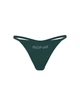 Женские трусики Victoria's Secret (2889177891781) Logo Cotton Scoop Thong XS зеленые - изображение 3