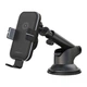 Держатель телефона автомобильный XO с беспроводной зарядкой WX027 15W Wireless Charger+Car Holder черный XO-WX027 - изображение 1