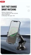 Держатель телефона автомобильный XO с беспроводной зарядкой WX027 15W Wireless Charger+Car Holder черный XO-WX027 - изображение 7