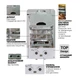 Газовая колонка MIXXUS GWH-0610 BASIC GLASS дымоходная 10 л/мин (панель из стекла с рисунком) (WH00 - изображение 5
