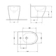 Біде підлогове Qtap Robin 565x360x405 Matt black QT13442141CMB - зображення 2