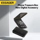 Органайзер ESSAGER Geometric Multifunctional Data Cable Storage Box Black (ECJHZ-JH01-P) - изображение 4