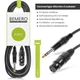 Кабель BEMERO XLR мама – Jack 6.3 мм TRS, 1.5 м, балансный, экранированный, черный + Velcro - изображение 2