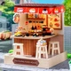 Конструктор 3D Румбокс Revolving Food House (Обертовий будинок їжі) з LED-підсвіткою та пилозахисним ковпаком - изображение 5