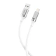 Кабель XO Liquid Silicone USB to Type-C 6A 1м білий XO-NB251B-White - зображення 1