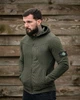 Флисовая кофта Stone Island ПП8056 зеленая Polar с капюшоном прессованный флис XL - изображение 1