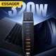 Зарядний пристрій Essager 320W GaN Multi-function Charger PD+QC3.0 Black EU (EZC320W-QJB0G-Z) - зображення 3