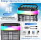 Солнечный уничтожитель насекомых Solar Bug Zapper OSFK-01 4000В с аккумулятором 5500мАч черный для улицы - изображение 3