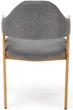 Стілець для кухні та вітальні Halmar K344 з підлокітниками Сірий (5905248118522) - зображення 2