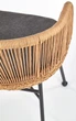 Krzesło do kuchni i salonu Halmar K400 z rattanu Naturalne/Popielate (5905248119314) - obraz 13