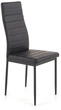 Стілець для кухні та вітальні Halmar K70 з екошкіри Чорний (5905248121348) - зображення 7