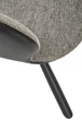 Стілець для кухні та вітальні Halmar K494 обертальний Попелястий/Чорний (5905248125933) - зображення 3