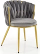 Krzesło do kuchni i salonu Halmar K517 ze złotym stelażem Popielate (5905248126367) - obraz 12