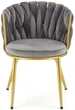 Krzesło do kuchni i salonu Halmar K517 ze złotym stelażem Popielate (5905248126367) - obraz 14