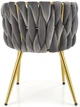 Krzesło do kuchni i salonu Halmar K517 ze złotym stelażem Popielate (5905248126367) - obraz 15