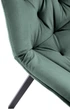 Стілець для кухні та вітальні Halmar K519 обертальний Темно-зелений (5905248126381) - зображення 10