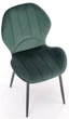 Krzesło do kuchni i salonu Halmar K538 ciemnozielone (5905248132375) - obraz 9