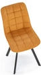 Стілець для кухні та вітальні Halmar K549 Гірчичний (5905248132702) - зображення 9