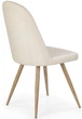 Krzesło do kuchni i salonu Halmar K214 ciemnokremowe (5905248117341) - obraz 2