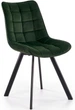Krzesło do kuchni i salonu Halmar K332 ciemnozielone (5905248118362) - obraz 1