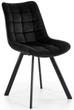 Krzesło do kuchni i salonu Halmar K332 Czarne (5905248118379) - obraz 1